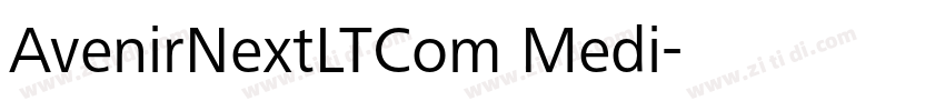 AvenirNextLTCom Medi字体转换